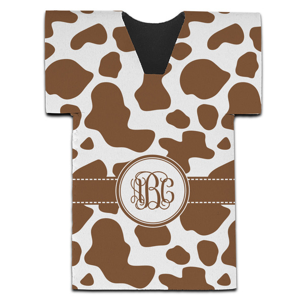 Custom Cow Print Jersey Bottle Cooler (Personalized)