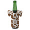 Cow Print Jersey Bottle Cooler - FRONT (on bottle)