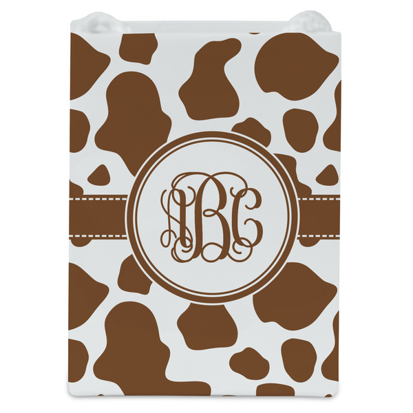 Cow Print Jewelry Gift Bag - Matte - Front