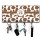 Cow Print Key Hanger w/ 4 Hooks & Keys