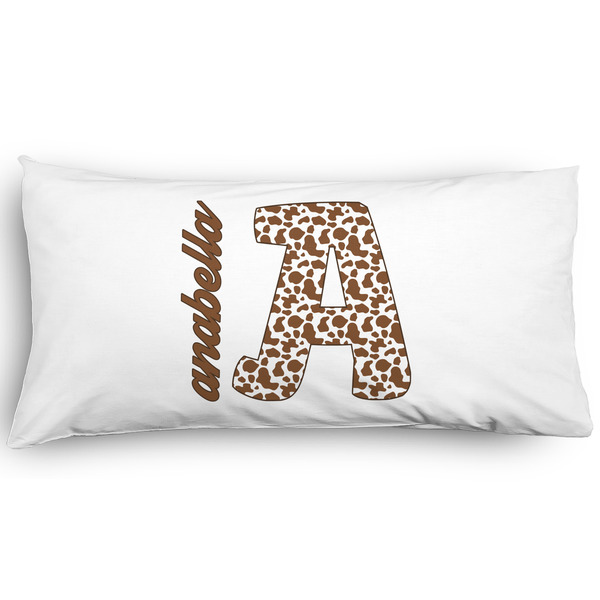 Custom Cow Print Pillow Case - King - Graphic (Personalized)