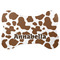Cow Print Bone Shaped Dog Food Mat (Personalized)