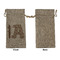 Cow Print Large Burlap Gift Bags - Front Approval