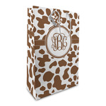 Cow Print Large Gift Bag (Personalized)