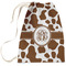 Cow Print Large Laundry Bag - Front View