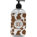 Cow Print Plastic Soap / Lotion Dispenser (16 oz - Large - Black) (Personalized)