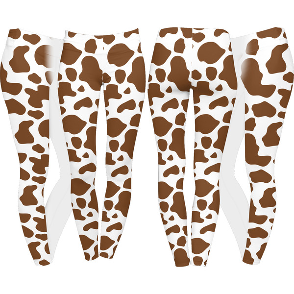 Cow Print Leggings Turn Around - Apvl