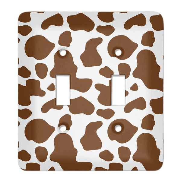 Custom Cow Print Light Switch Cover (2 Toggle Plate)