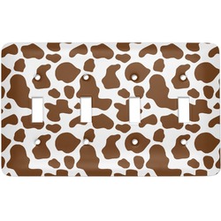 Cow Print Light Switch Cover (4 Toggle Plate)