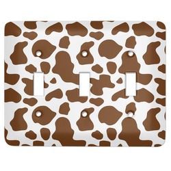Cow Print Light Switch Cover (3 Toggle Plate)
