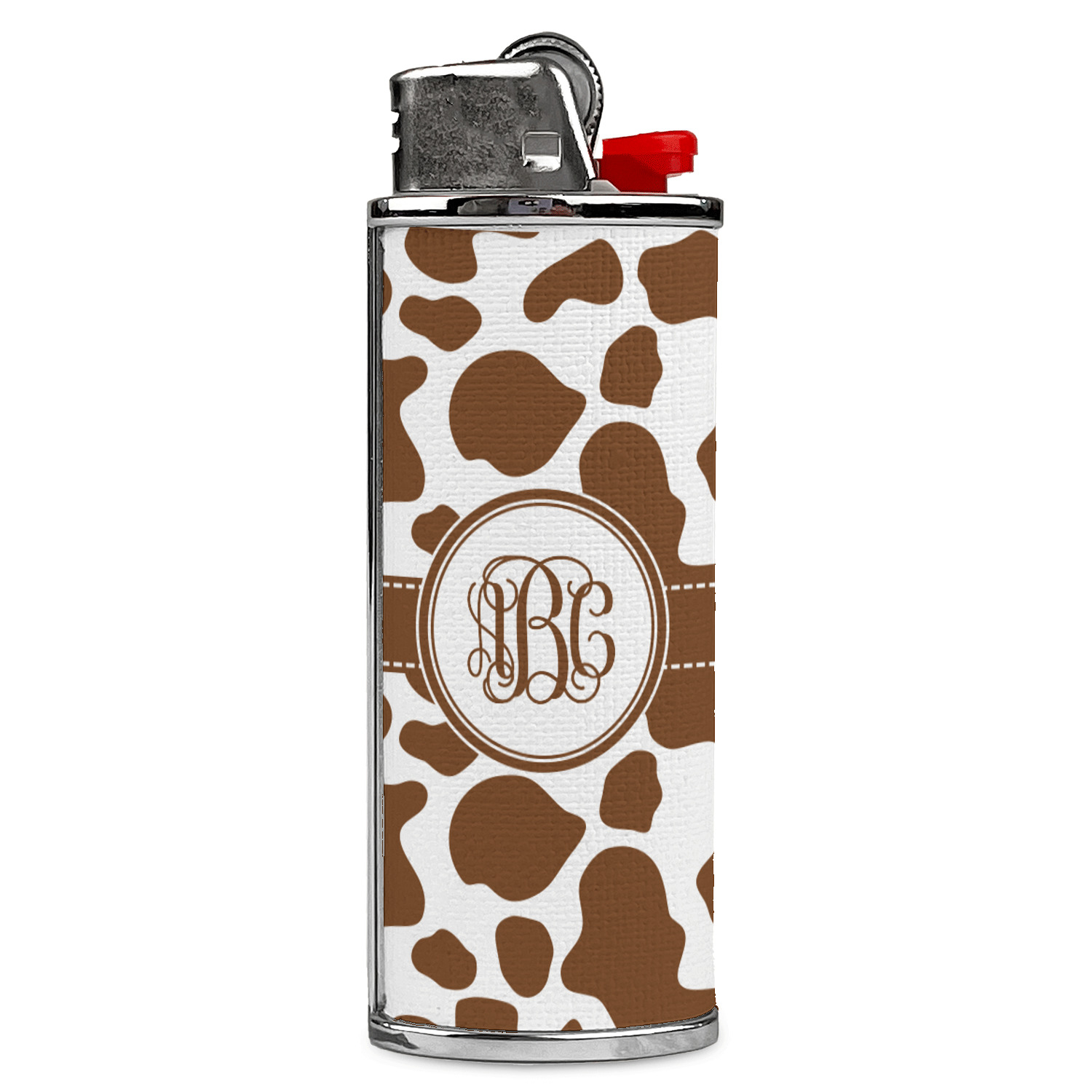 Cow Print Design Custom Case for BIC Lighters