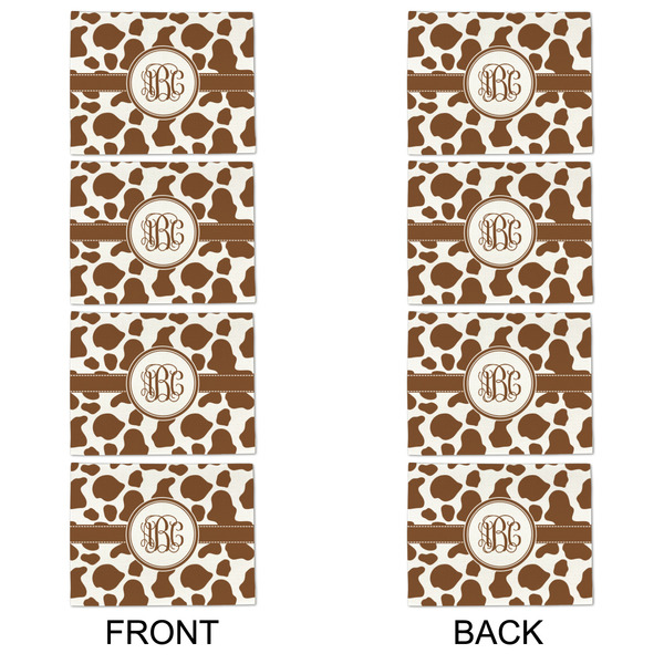 Cow Print Linen Placemat - APPROVAL Set of 4 (double sided)