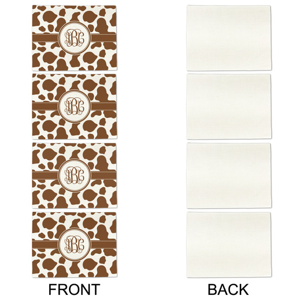 Cow Print Linen Placemat - APPROVAL Set of 4 (single sided)