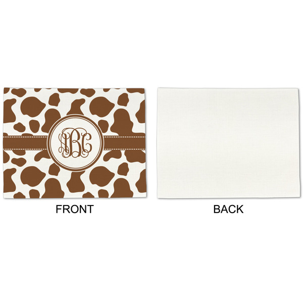 Cow Print Linen Placemat - APPROVAL Single (single sided)