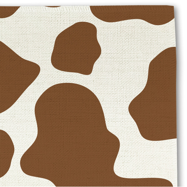 Cow Print Linen Placemat - DETAIL