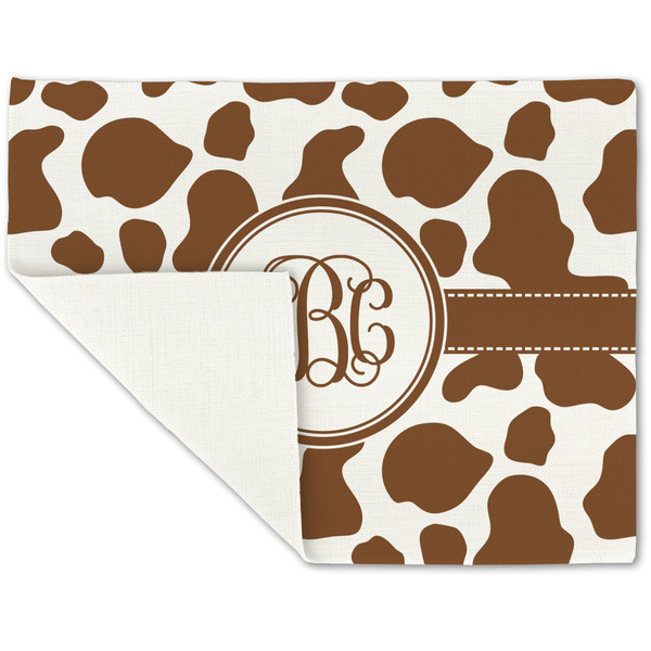 Cow Print Linen Placemat - Folded Corner (single side)