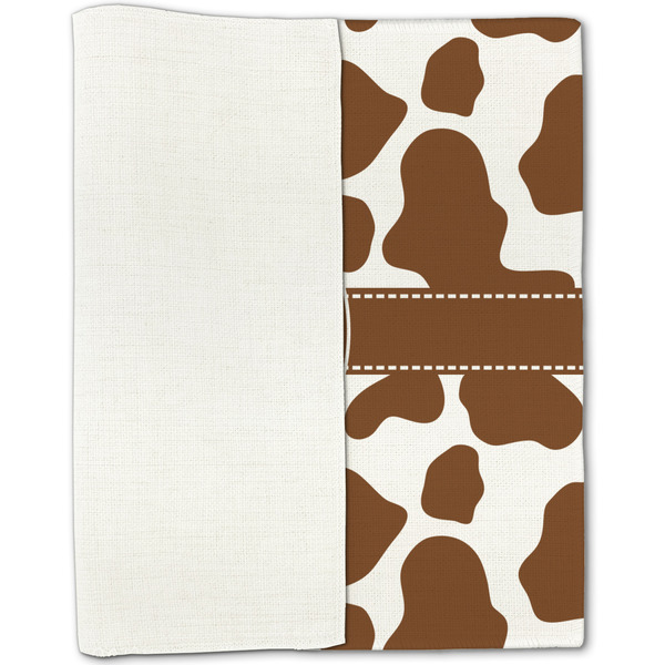 Cow Print Linen Placemat - Folded Half