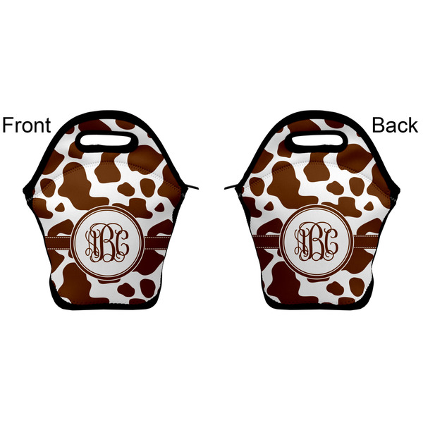 Cow Print Lunch Bag - Front and Back