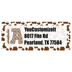 Cow Print Return Address Labels (Personalized)