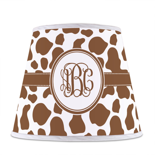 Cow Print Poly Film Empire Lampshade - Front View