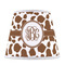 Cow Print Poly Film Empire Lampshade - Front View