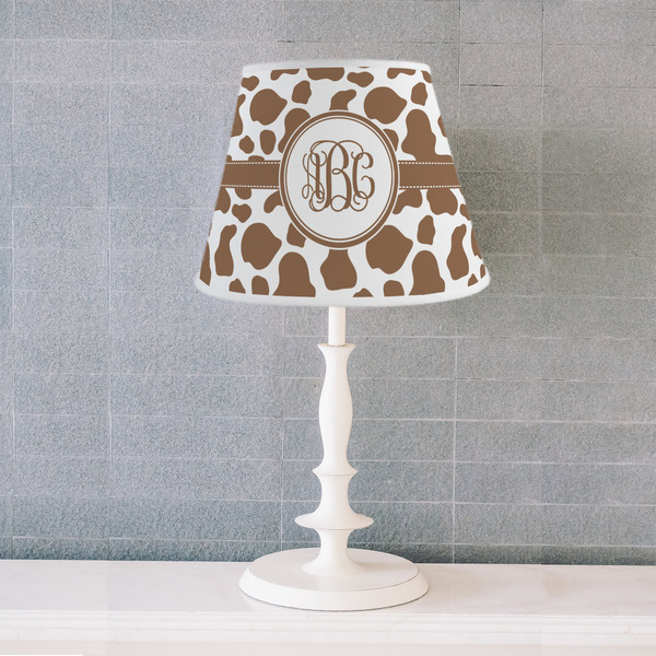 Cow Print Poly Film Empire Lampshade - Lifestyle