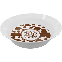 Cow Print Melamine Bowl (Personalized)