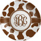 Cow Print Melamine Plate (Personalized)
