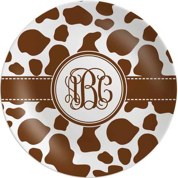 Custom Cow Print Melamine Plate (Personalized)