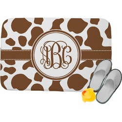 Cow Print Memory Foam Bath Mat (Personalized)