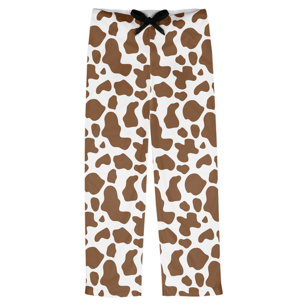 Custom Cow Print Mens Pajama Pants - L