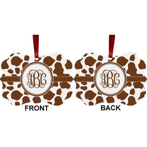 Cow Print Metal Benilux Ornament - Front and Back (APPROVAL)