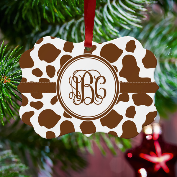 Cow Print Metal Benilux Ornament - Lifestyle