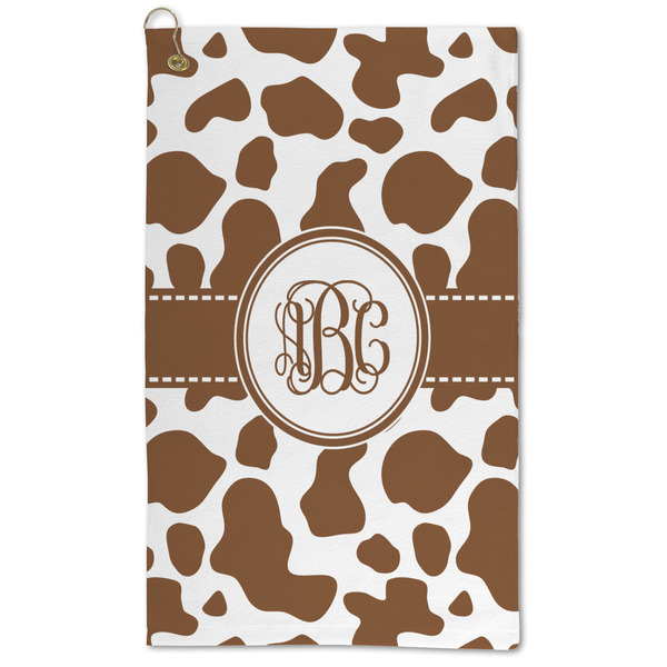 Custom Cow Print Microfiber Golf Towel (Personalized)
