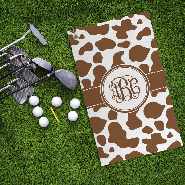 Cow Print Microfiber Golf Towels - LIFESTYLE