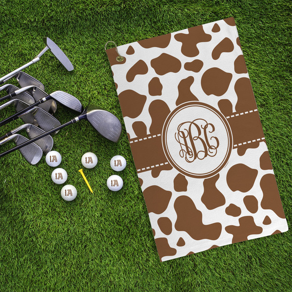 Cow Print Microfiber Golf Towels - LIFESTYLE