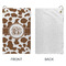 Cow Print Microfiber Golf Towels - Small - APPROVAL
