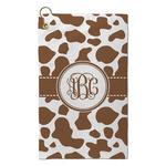 Cow Print Microfiber Golf Towel - Small (Personalized)