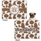 Cow Print Microfleece Dog Blanket - Regular - Front & Back