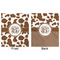Cow Print Minky Blanket - 50"x60" - Double Sided - Front & Back