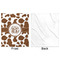 Cow Print Minky Blanket - 50"x60" - Single Sided - Front & Back