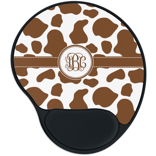 Custom Cow Print Mouse Pad with Wrist Support