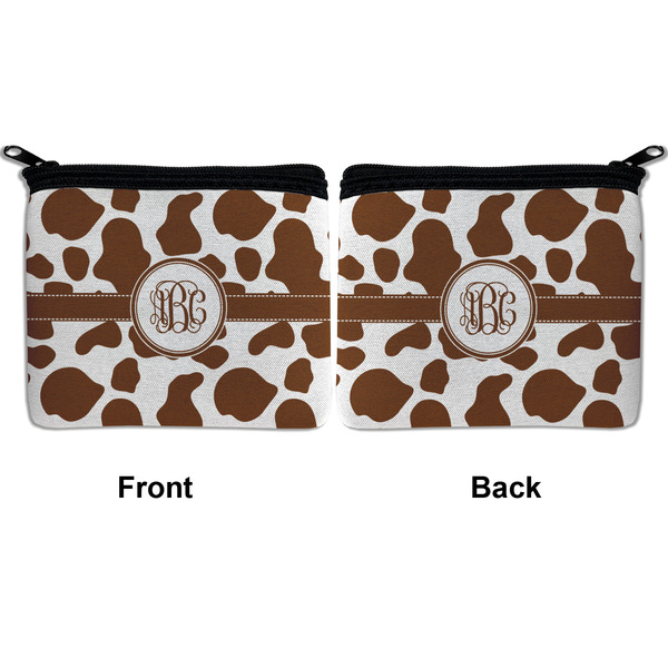 Cow Print Neoprene Coin Purse - Front & Back (APPROVAL)