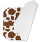 Cow Print Octagon Placemat - Single front (folded)