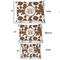 Cow Print Outdoor Dog Beds - SIZE CHART