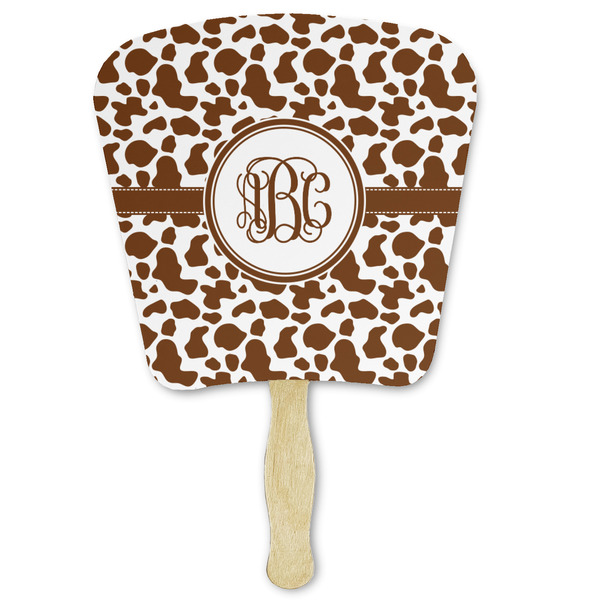 Custom Cow Print Paper Fan (Personalized)
