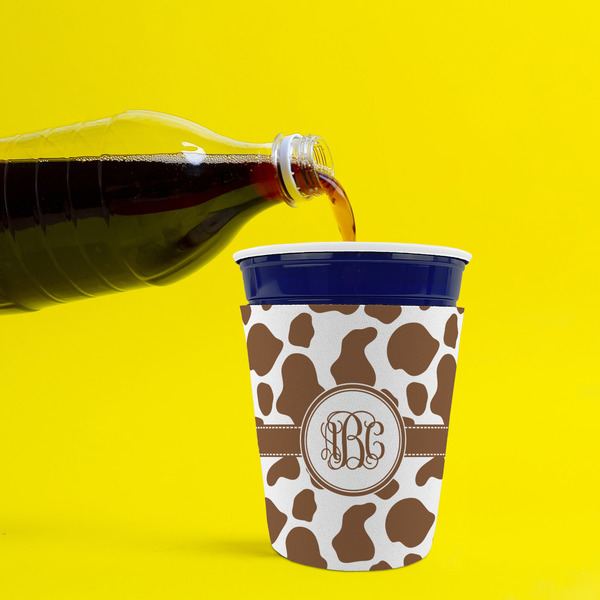 Cow Print Party Cup Sleeves - without bottom - Lifestyle