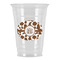 Cow Print Party Cups - 16oz - Front/Main
