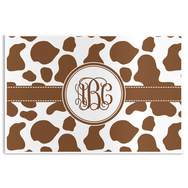 Custom Cow Print Disposable Paper Placemats (Personalized)