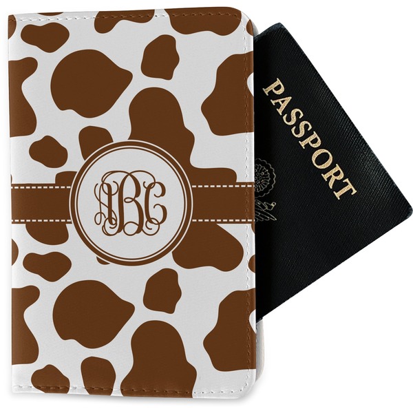 Custom Cow Print Passport Holder - Fabric (Personalized)